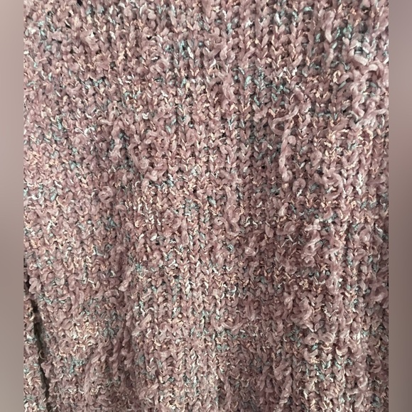 Distressed Dip Pink Sweater - Picture 6 of 8